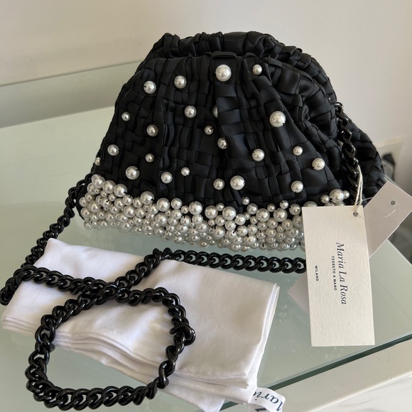 MARIA LA ROSA Milano Pearl Mini Game Bag - Picture 1 of 11